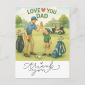 Carte Postale Thème golf pour Papa (Devant)