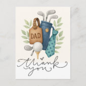 Carte Postale Thème golf pour Papa  (Devant)