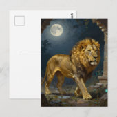 Carte Postale Thème Lion | Garder le contact (Devant / Derrière)