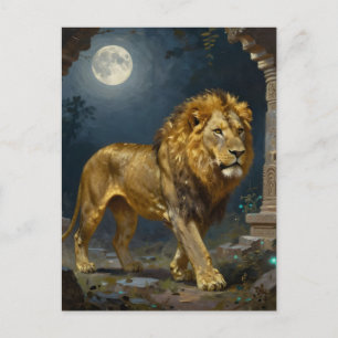Carte Postale Thème Lion Garder le contact