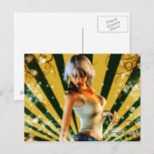 Carte Postale Thème modèle féerique de la saison (Devant / Derrière)