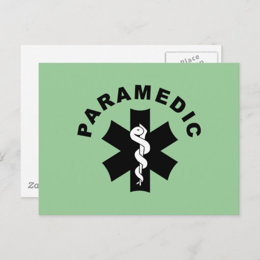 Carte Postale Thème secouriste (Devant / Derrière)