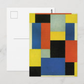 Carte Postale Theo van Doesburg, Composition XX, (Devant / Derrière)