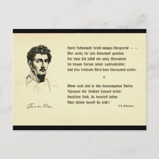 Carte Postale Theodor Körner (Devant)