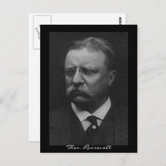 Carte Postale Theodore Roosevelt (Devant / Derrière)