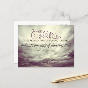 Carte Postale Theodore Roosevelt Citation Inspirationnelle "Debo