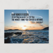 Carte Postale Theodore Roosevelt Citation Inspirationnelle "Déci (Devant)