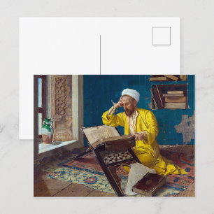 Carte Postale Théologien islamique avec Coran   Osman Hamdi Bey 