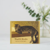Carte Postale Théophile Steinlen Chat sur une balustrade 1909 (Debout devant)