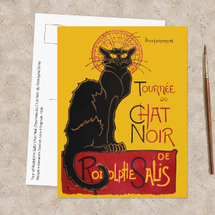Carte Postale Theophile Steinlen - Le Chat Noir Vintage