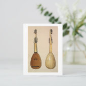 Carte Postale Theorbo, réalisé par Giovanni Krebar, Padoue, 1629 (Debout devant)