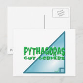 Carte Postale Théorème de Pythagore (Devant / Derrière)