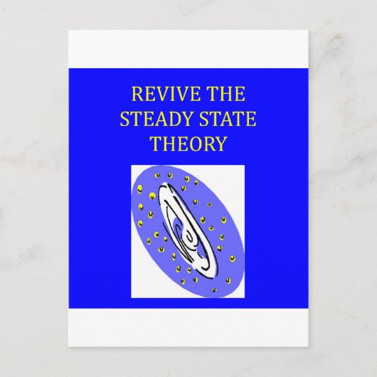 Carte Postale théorie de l'état stationnaire (Devant)