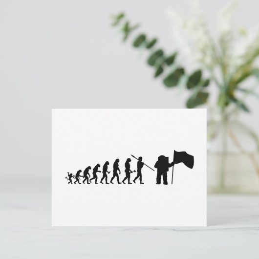 Carte Postale Théorie de l'évolution d'Apollo 11 (Debout devant)