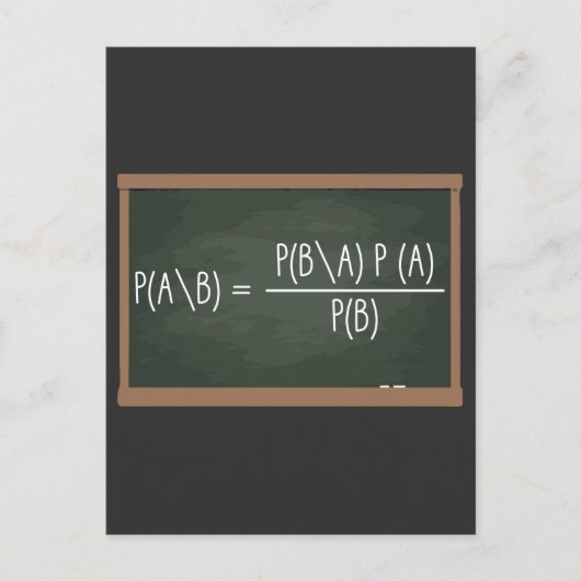 Carte Postale Théorie de probabilité Bayes Théorie de données Sc (Devant)