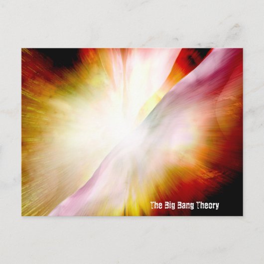 Carte Postale Théorie du Big Bang (Devant)