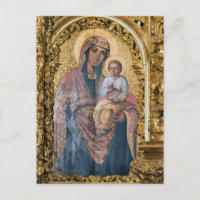 Theotokos et l'icône orthodoxe du Christ Enfant