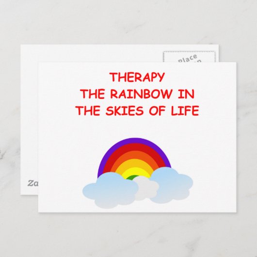 Carte Postale thérapie (Devant / Derrière)