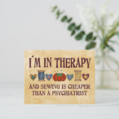 Carte Postale Thérapie de couture (Debout devant)