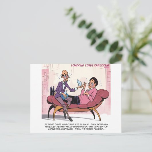 Carte Postale Thérapie hypothécaire inverse drôle (Debout devant)