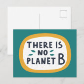 Carte Postale There Is No Planet B (Devant / Derrière)