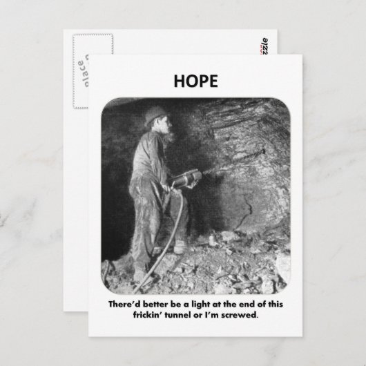 Carte Postale thered-better-be-a-light-à-la-fin de (Devant / Derrière)