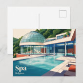 Carte Postale Thermes de Spa Belgique (Devant / Derrière)
