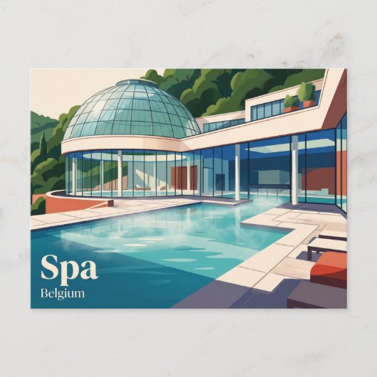 Carte Postale Thermes de Spa Belgique (Devant)