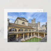 Carte Postale Thermes romains en Angleterre Bath (Devant / Derrière)