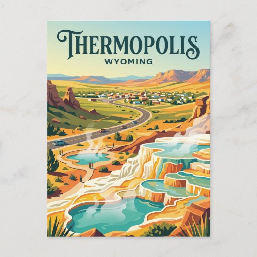 Carte Postale Thermopolis USA (Devant)
