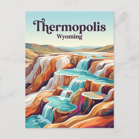 Carte Postale Thermopolis Wyoming (Devant)