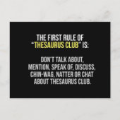 Carte postale Thesaurus Club (Devant)