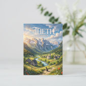 Carte Postale Theth Albanie (Debout devant)
