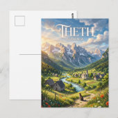 Carte Postale Theth Albanie (Devant / Derrière)