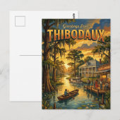 Carte Postale Thibodaux Louisiane (Devant / Derrière)