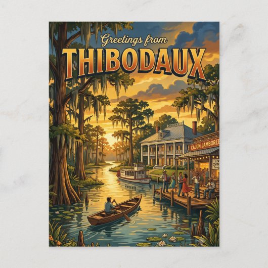 Carte Postale Thibodaux Louisiane (Devant)