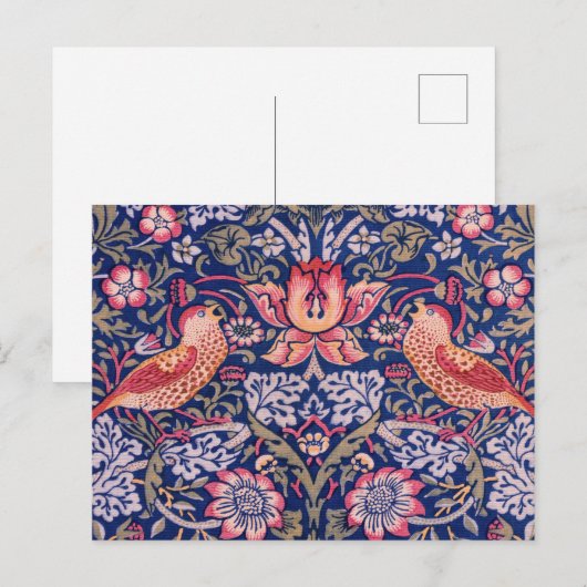 Carte Postale Thief de fraises par William Morris (Devant / Derrière)
