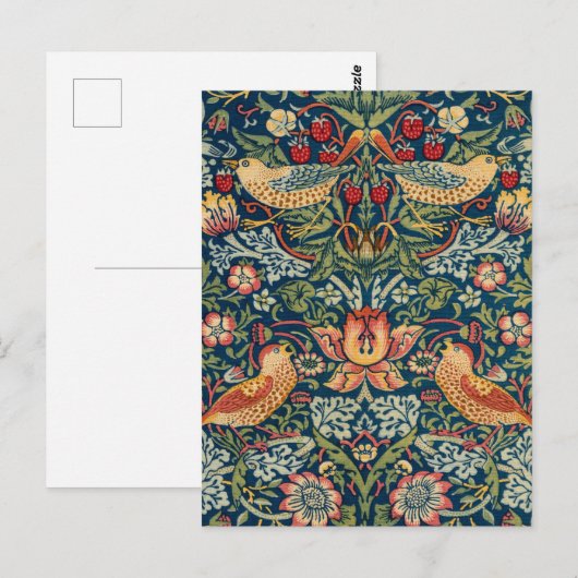 Carte Postale Thief de fraises par William Morris (Devant / Derrière)