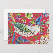 Carte Postale Thief fraise William Morris (Devant / Derrière)