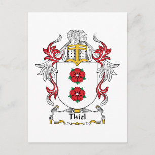 Carte Postale Thiel Family Crest