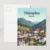 Carte Postale Thimphou, Bhoutan (Devant / Derrière)