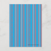 Carte Postale Thin Stripes Aqua (Devant)