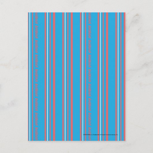 Carte Postale Thin Stripes Aqua (Devant)