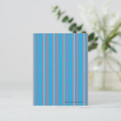 Carte Postale Thin Stripes Aqua (Debout devant)