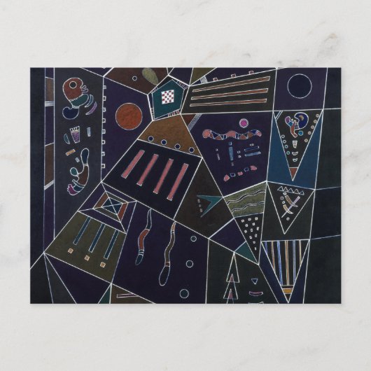 Carte Postale Thin Threads, 1943 par Wassily Kandinsky (Devant)