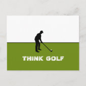 Carte Postale Think Golf, Pro Golf (Devant)