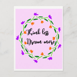 Carte Postale Thinkers and Dreamers postcard