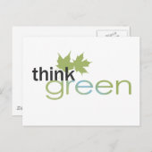 Carte Postale ThinkGreen (Devant / Derrière)