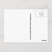 Carte Postale Thirasia maison île Grèce au-dessus de Santorin (Dos)