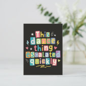 Carte Postale This dance thing escalated quickly (Debout devant)